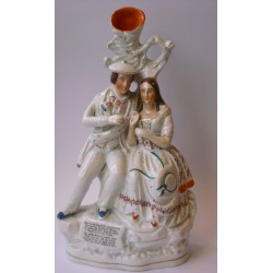 Staffordshire figure of Burns and Highland Mary