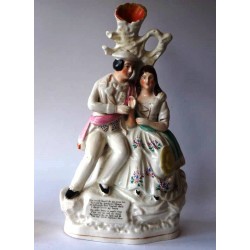 Staffordshire Pottery Burns and Highland Mary