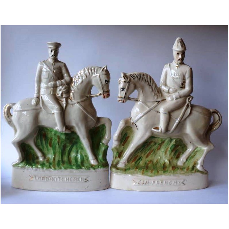 Staffordshire Pottery Pair Kitchener and French