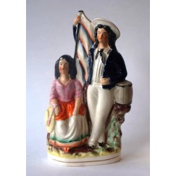 Staffordshire Pottery Sailor and his Lass