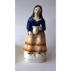 Staffordshire Pottery Woman with jug