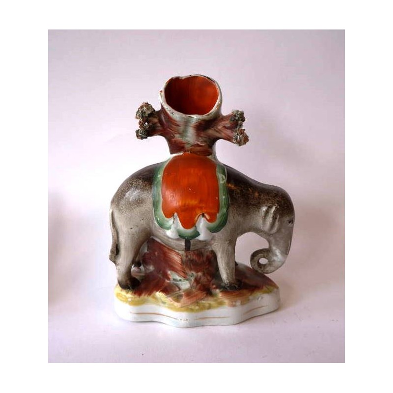 Staffordshire Pottery Elephant