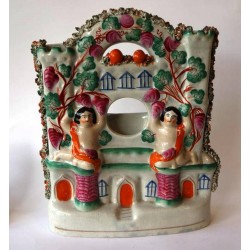 Staffordshire Pottery Castle watch holder