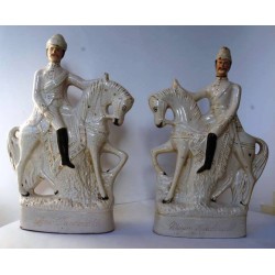 Staffordshire Pottery Lord Dundonald and Major Macdonald