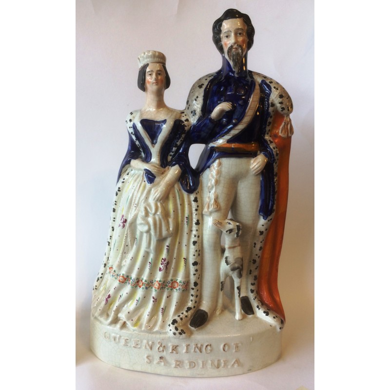 Staffordshire Pottery Queen &amp; King of Sardinia