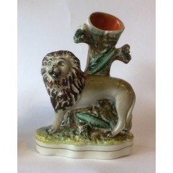 Staffordshire Pottery Lion