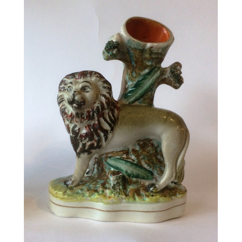 Staffordshire Pottery Lion