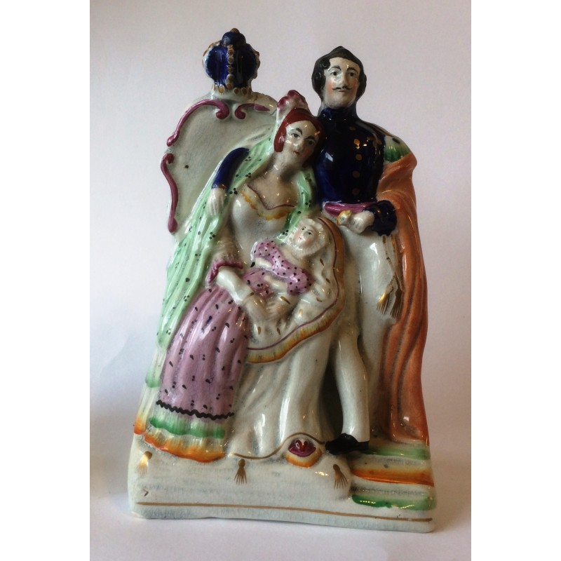 Staffordshire Pottery Victoria, Albert &amp; Child