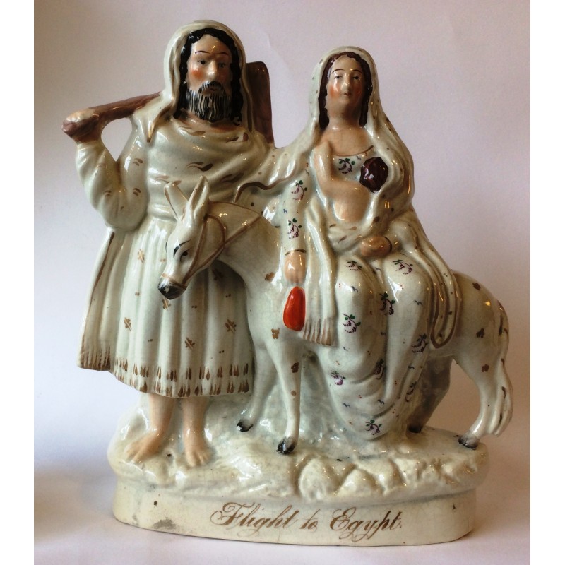 Staffordshire Pottery Flight to Egypt