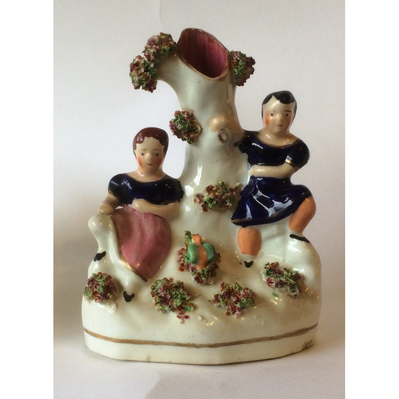 Staffordshire Pottery Children Playing