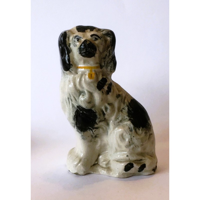 Staffordshire Pottery Minature Spaniel