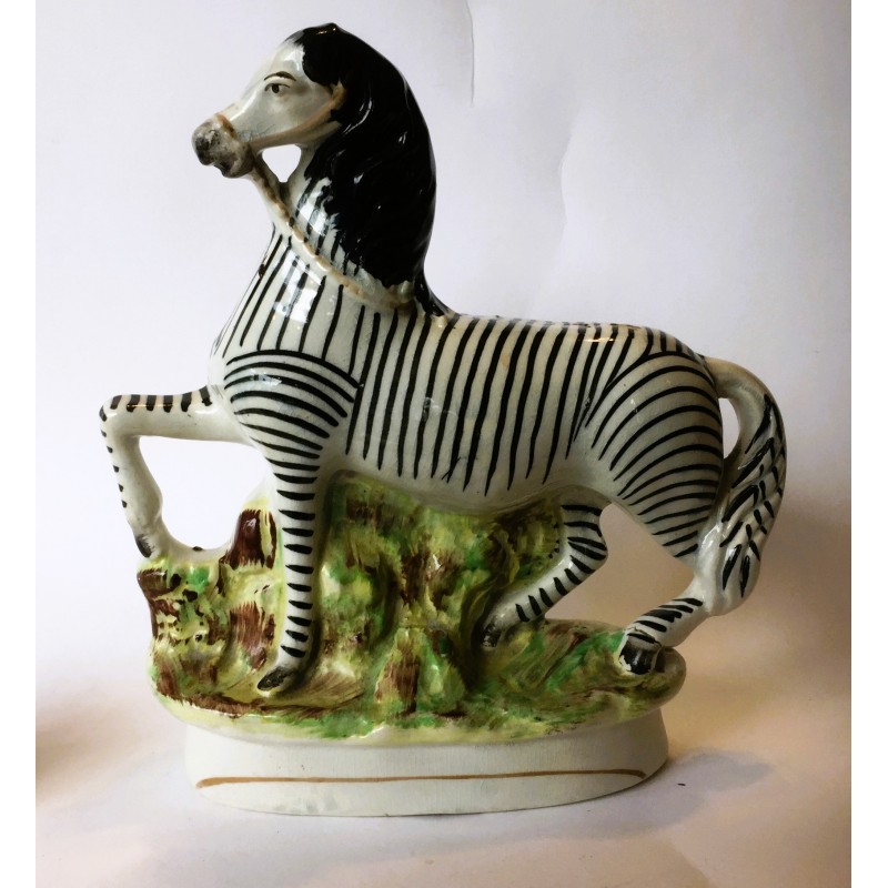 Staffordshire Pottery Zebra