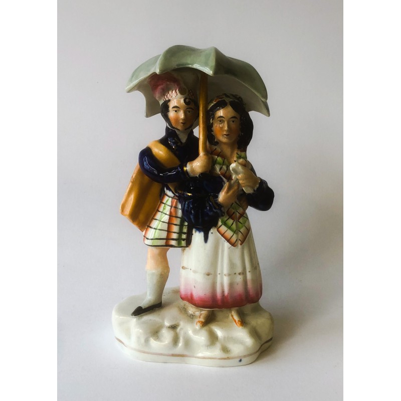 Staffordshire Pottery Parasol Group