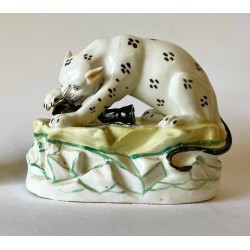Staffordshire Pottery Leopard