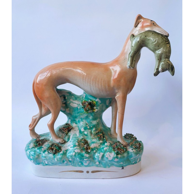 Staffordshire standing Greyhound