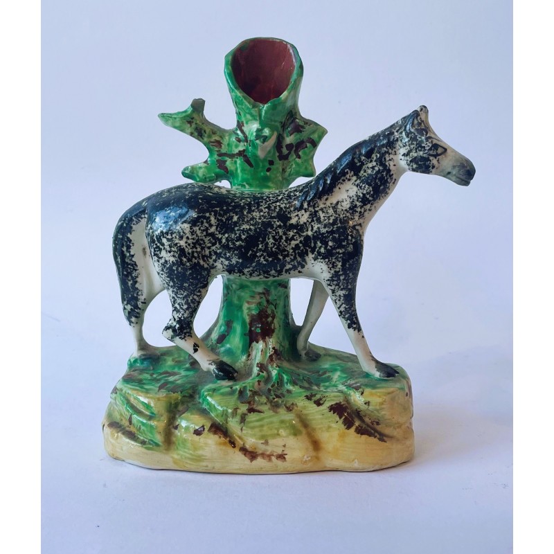 Staffordshire Pottery Pony Spillvase