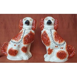 Pair of Red Patch Spaniels