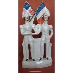 Staffordshire figure of Group Napoleon III. and Albert