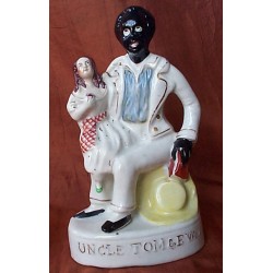 Staffordshire figure of Uncle Tom &amp; Eva