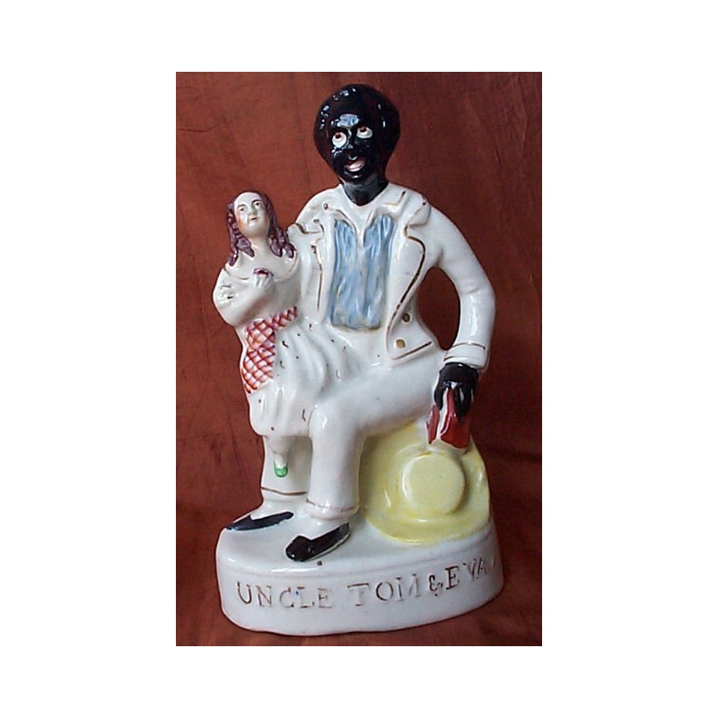 Staffordshire figure of Uncle Tom &amp; Eva