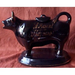 Staffordshire Pottery Cow Creamer