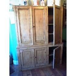 Victorian Stripped Pine Cupboard