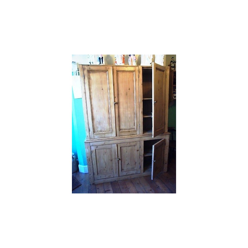 Victorian Stripped Pine Cupboard