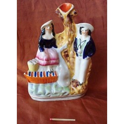 Staffordshire Pottery Sailor and Fisherwoman