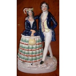 Staffordshire figure of Princess Alice and Louis of Hesse