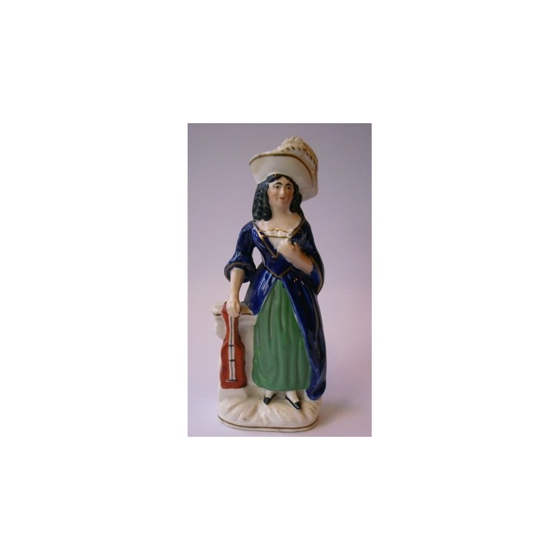 Staffordshire Pottery Female Musician