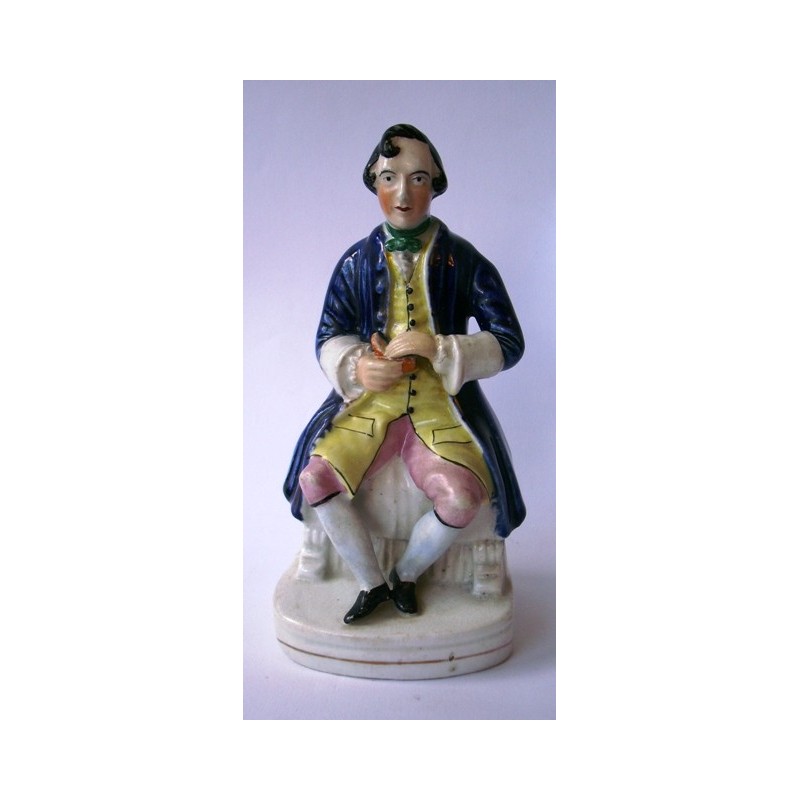 Staffordshire figure of Robert Burns