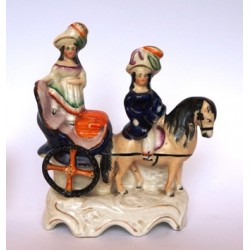 Staffordshire figure of Princess Royal and Prince of Wales