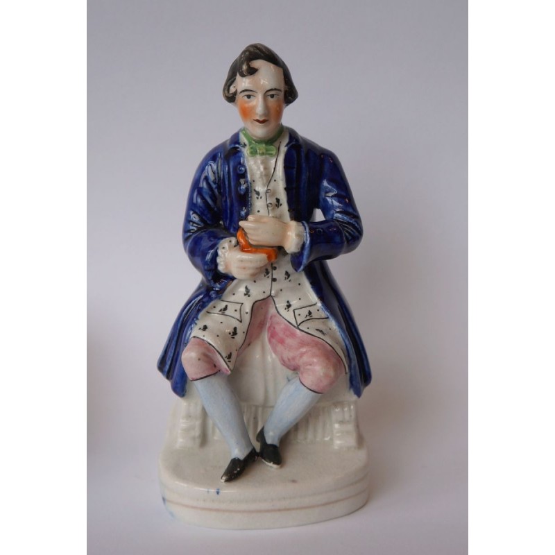 Staffordshire figure of Robert Burns