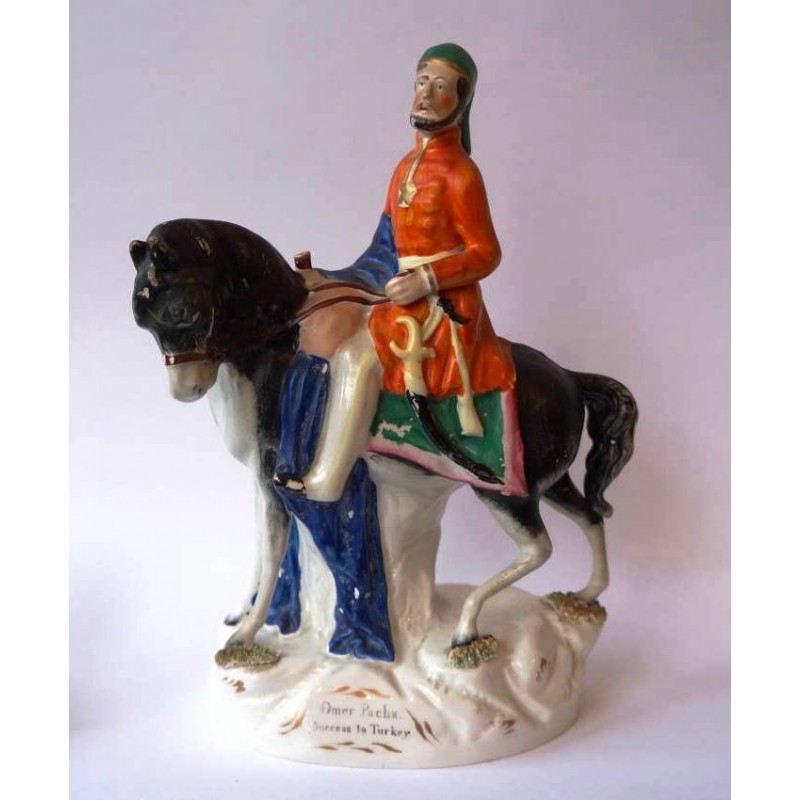 Staffordshire figure of Omah Pacha