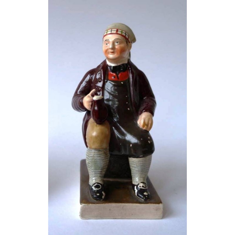 Staffordshire figure of Souter Johnny
