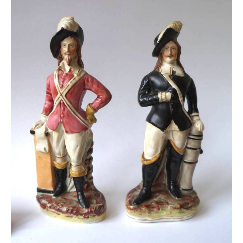 Charles I and Oliver Cromwell