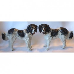 Staffordshire Pottery Large dogs