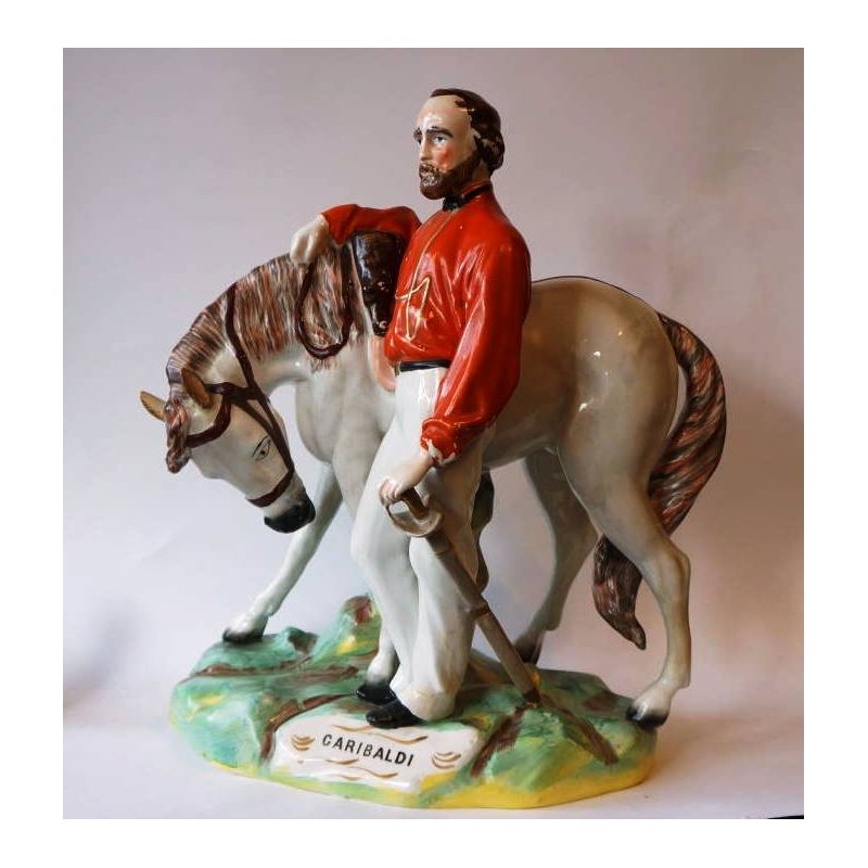 Staffordshire figure of Garibaldi, large