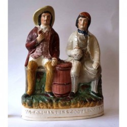 Staffordshire figure of Tam O'Shanter and Souter Johnny